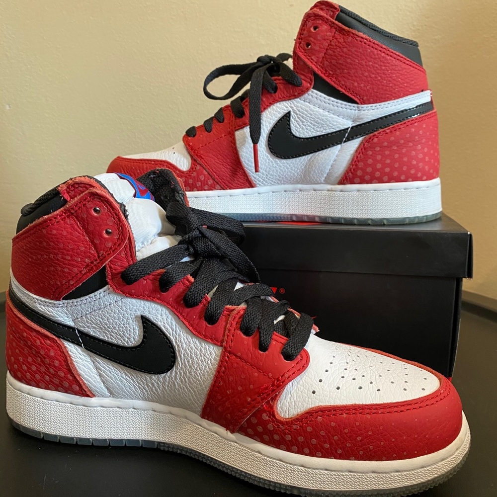 Jordan retro 1 Spider-Man origin story size 6.5